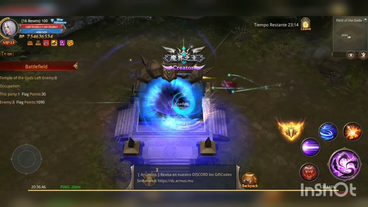 EVENTO LEAGUE MACH MU ORIGIN ARMUS