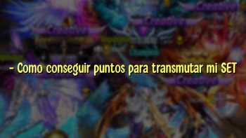 – Como conseguir puntos para transmutar mi SET