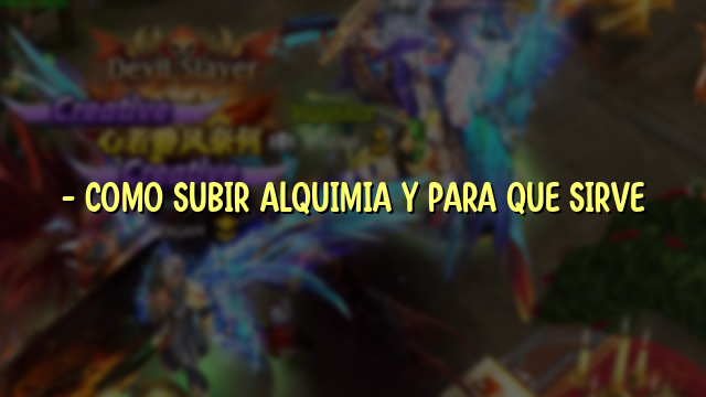 – COMO SUBIR ALQUIMIA Y PARA QUE SIRVE