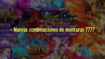– Nuevas combinaciones de monturas ????