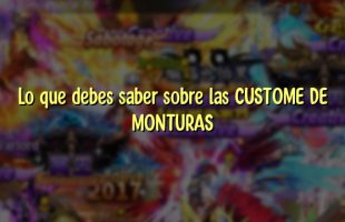 Lo que debes saber sobre las CUSTOME DE MONTURAS