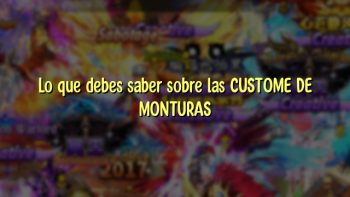 Lo que debes saber sobre las CUSTOME DE MONTURAS